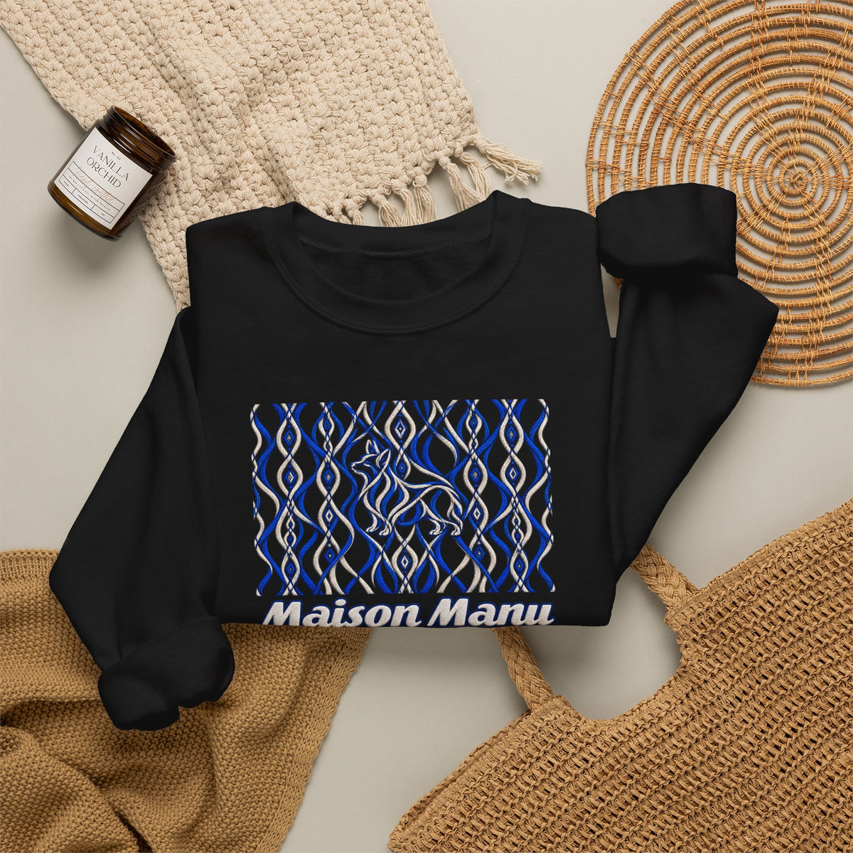 Maison Manu｜Royal Weave Corgi Sweatshirt