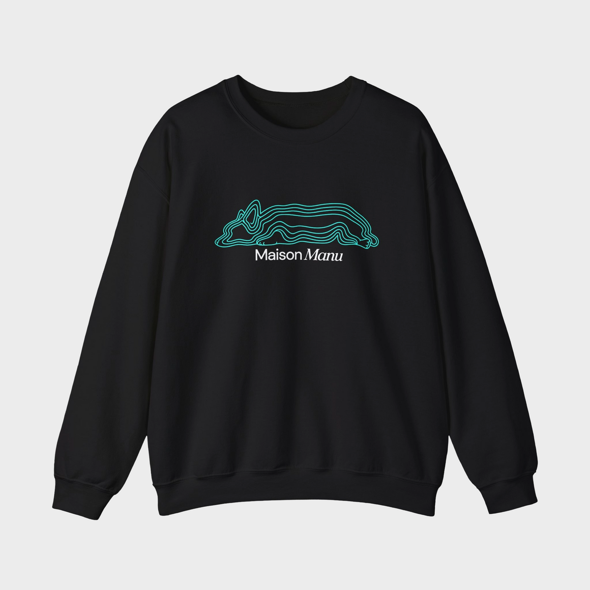Maison Manu｜Contour Corgi Sweatshirt