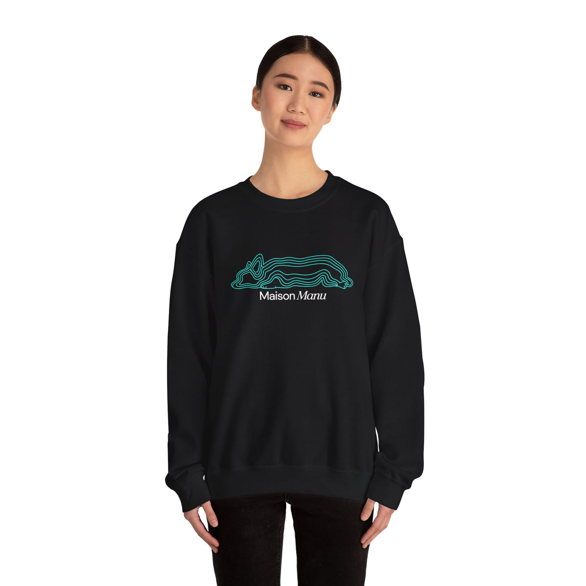Maison Manu｜Contour Corgi Sweatshirt