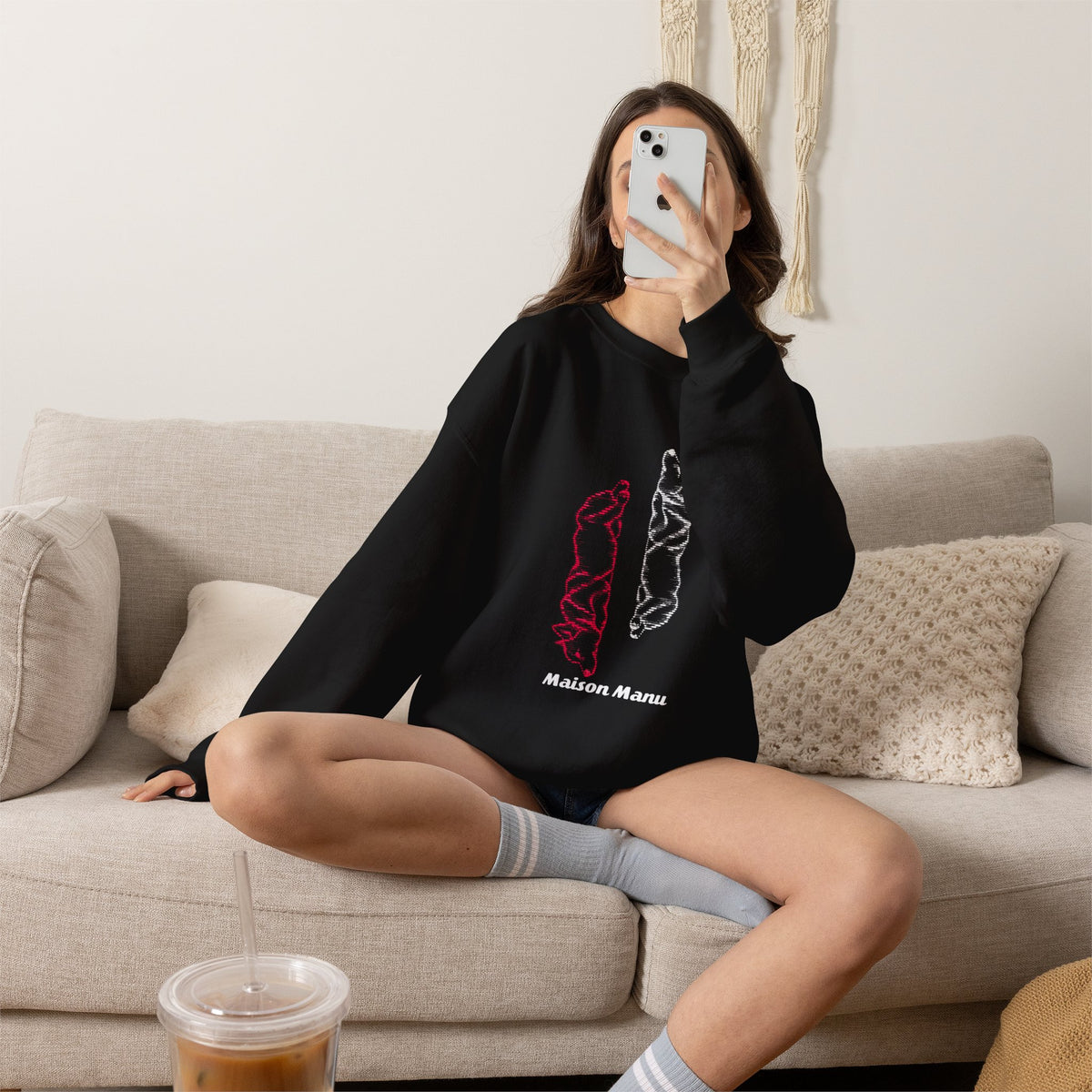 Maison Manu｜Dual Corgi Sweatshirt
