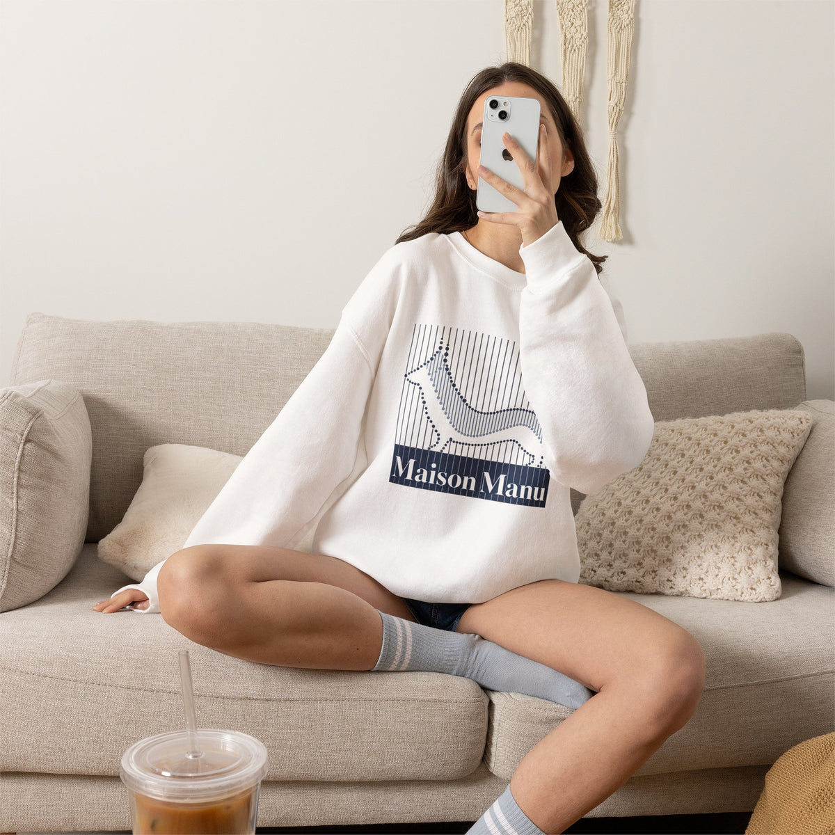 Maison Manu｜Corgi Line Sweatshirt