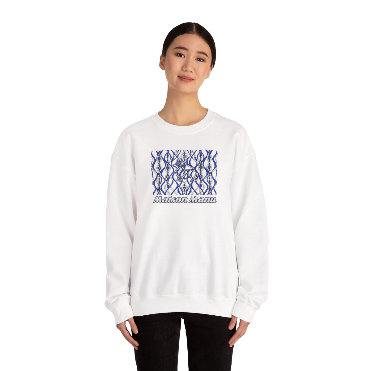 Maison Manu｜Royal Weave Corgi Sweatshirt